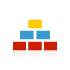 Pyramid icon on a white background - ColorSeries N5
