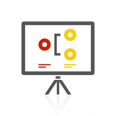 Projection Screen icon on a white background - ColorSeries