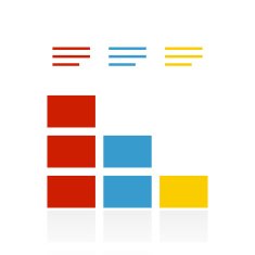 Bar Graph icon on a white background - ColorSeries N35