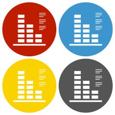 Bar Graph icon on circle buttons - CircleSeries N5