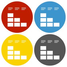 Bar Graph icon on circle buttons - CircleSeries N11
