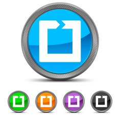 Chevron Chart icon on circle buttons - CircledSeries N2