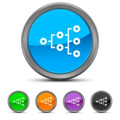 Flowchart icon on circle buttons - CircledSeries N3