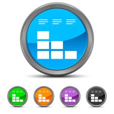 Bar Graph icon on circle buttons - CircledSeries N11