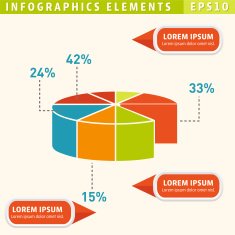 Colourful Infographic Timeline Elements Set N9