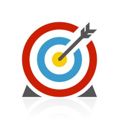 Target icon on a white background - Color Series