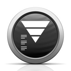 Pyramid icon on a round button - Elect Series N3