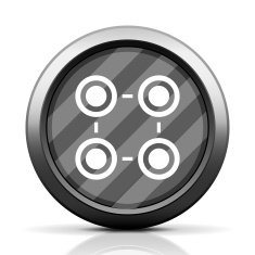 Flowchart icon on a round button - Elite Series N2