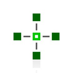Flowchart icon on a white background - Fresh Series