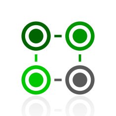 Flowchart icon on a white background - Fresh Series N2