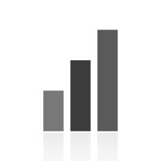 Bar Graph icon on a white background - Prime Series N2