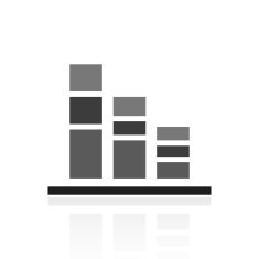 Bar Graph icon on a white background - Prime Series N3
