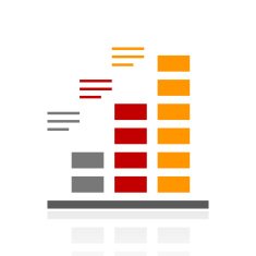 Bar Graph icon on a white background - Pro Series N5