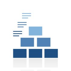 Pyramid icon on a white background - Royal Series