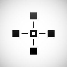Flowchart icon on a white background - Shade Series