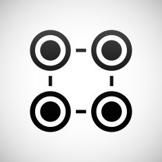 Flowchart icon on a white background - Shade Series N2