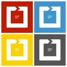 Chevron Chart icon on square buttons - Square Series