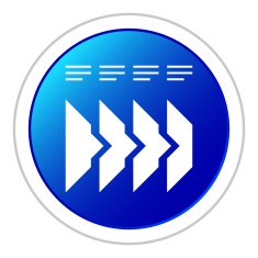Flowchart icon on a round button - Sticker Series N4
