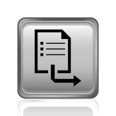 Document icon on a square button - Steel Series