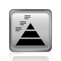 Pyramid icon on a square button - Steel Series N4