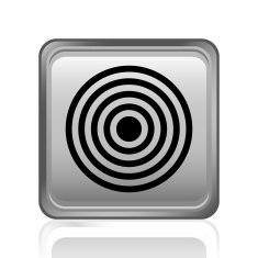Target icon on a square button - Steel Series N3