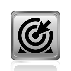 Target icon on a square button - Steel Series N4