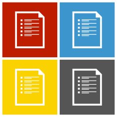 Document icon on square buttons - Square Series N2