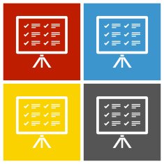Projection Screen icon on square buttons - Square Series N2