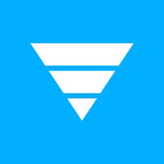 Pyramid icon on a blue background - Smooth Series N5