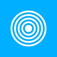 Target icon on a blue background - Smooth Series N3