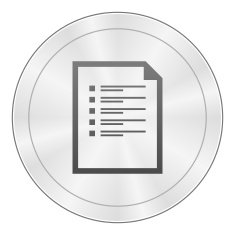Document icon on a round button - Sharp Series N2