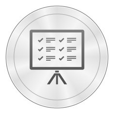 Projection Screen icon on a round button - Sharp Series N2