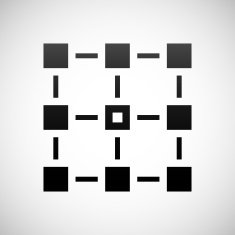 Flowchart icon on a white background - Shade Series N5