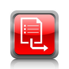 Document icon on a square button - RubyRed Series