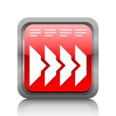 Flowchart icon on a square button - RubyRed Series N4