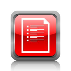 Document icon on a square button - RubyRed Series N2