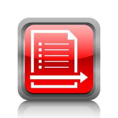 Document icon on a square button - RubyRed Series N3