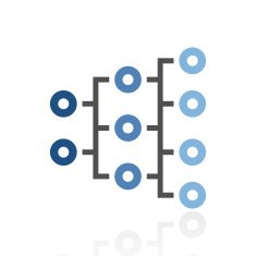 Organization Chart icon on a white background - Royal Series N2