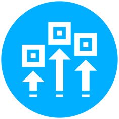 Logistics icon on a round button - Round Series N3