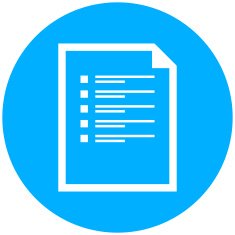 Document icon on a round button - Round Series N2