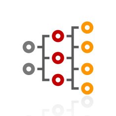 Organization Chart icon on a white background - Pro Series N2