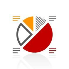 Pie Chart icon on a white background - Pro Series N2