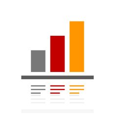 Bar Graph icon on a white background - Pro Series N8