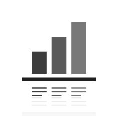 Bar Graph icon on a white background - Prime Series N8