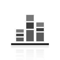 Bar Graph icon on a white background - Prime Series N11