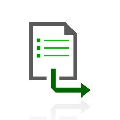 Document icon on a white background - Fresh Series