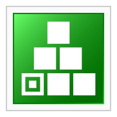 Logistics icon on a square button - Flat Series N2
