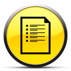 Document icon on a round button - Curve Series N2