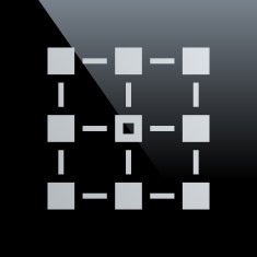 Flowchart icon on a black background - Core Series N5