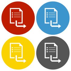 Document icon on circle buttons - Circle Series